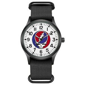 Limited Edition Grateful Dead Analog Watch Black Band Illuminating Hands NWT